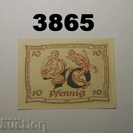 Arnstadt 10 pfennig 1921 Γερμανία με τιμή € 0.80 | 1.56 BGN