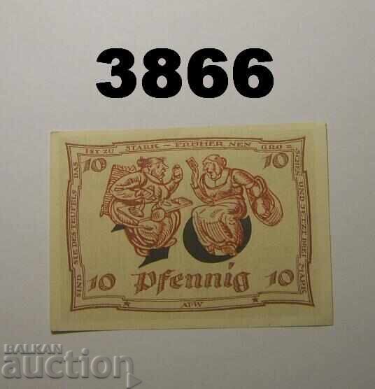 Arnstadt 10 pfennig 1921 Γερμανία με τιμή € 0.80 | 1.56 BGN