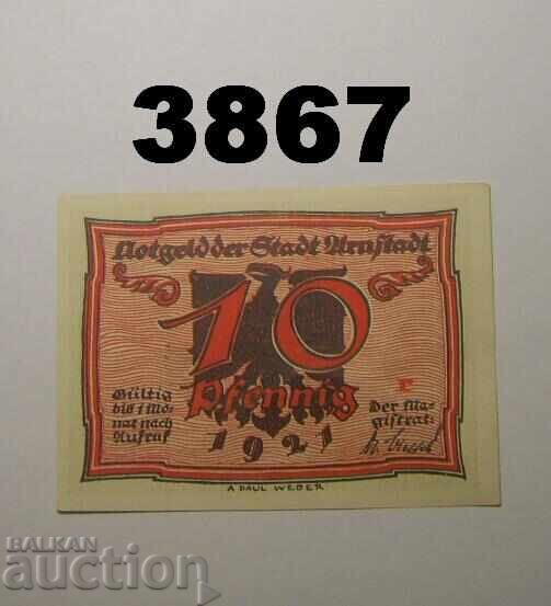 Arnstadt 10 pfennig 1921 Германия