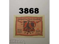 Arnstadt 10 pfennig 1921 Germany