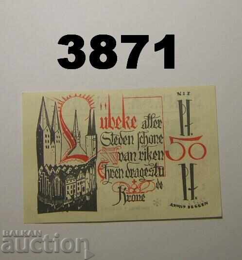 Lübeck 50 Pfennig 1921 Germany with price € 0.80 | 1.56 BGN