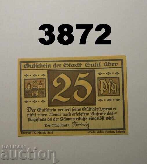 Suhl 25 pfennig 1922 Germania