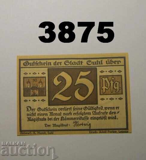 Suhl 25 pfennig 1922 Germania