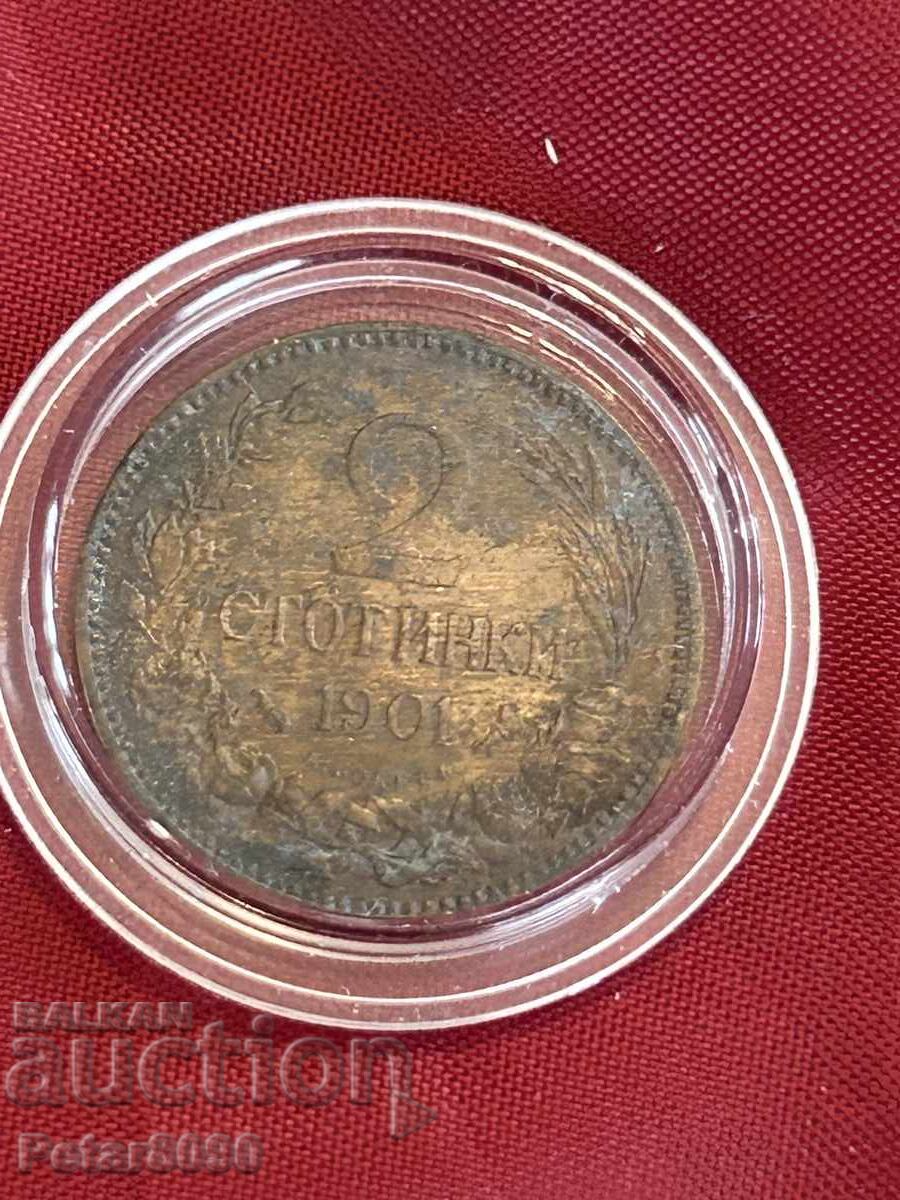 2 stotinki 1901 dobra