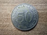 Bolivia - 50 Centavos (1965)