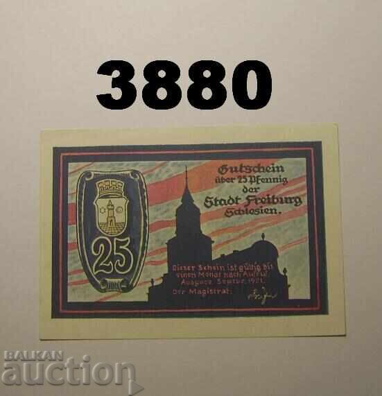 Freiburg i. Schles 25 pfennig 1921 Γερμανία