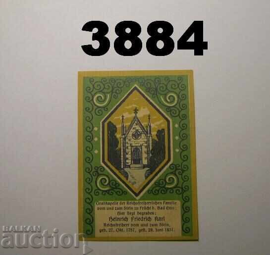 Fructe lângă Ems 50 pfennig 1922 Germania cu preț € 1.00 | 1.96 BGN