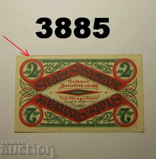 Bielefeld 2 μάρκα 1918 Γερμανία