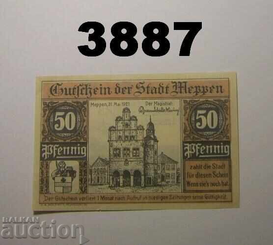Meppen 50 pfennig 1921 Γερμανία με τιμή € 0.50 | 0.98 BGN