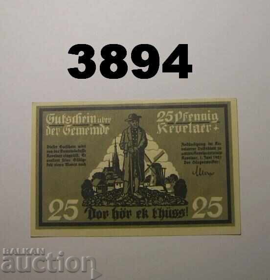 Kevelaer 25 pfennig 1921 Germany