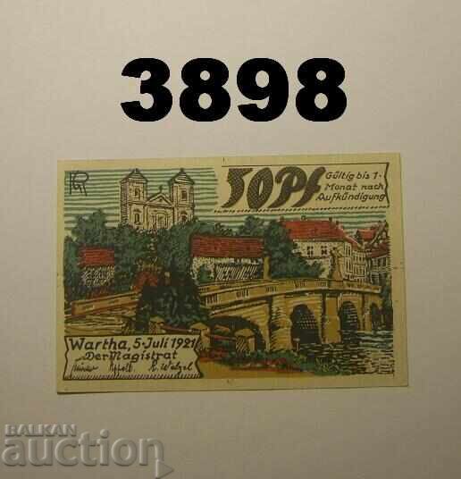 Wartha 50 pfennig 1921 Γερμανία