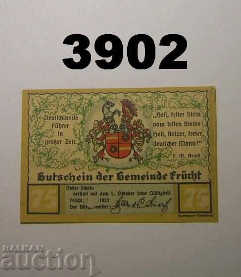 Fruit near Ems 75 pfennig 1922 Germany