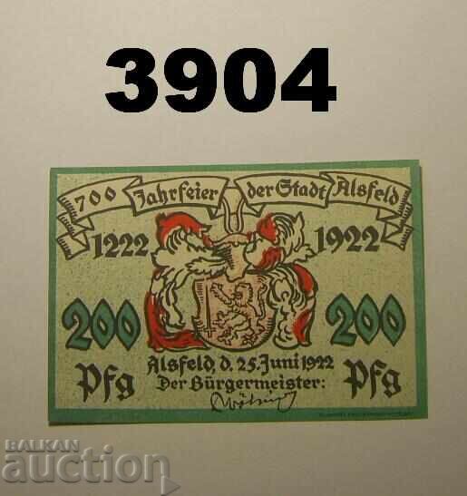Alsfeld 200 pfennig 1922 Γερμανία