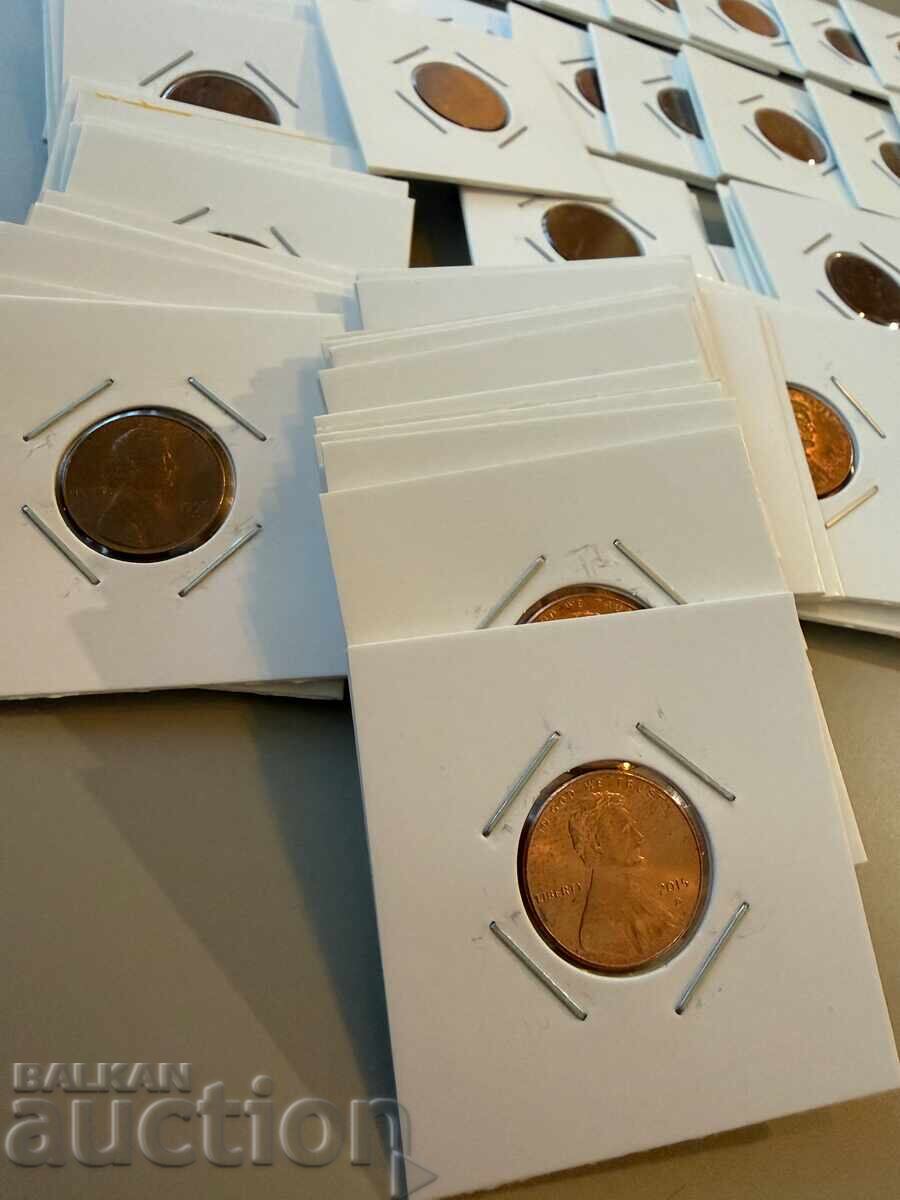 Colecție de monede de un cent SUA, 86 de monede în total cu preț € 17.00 | 33.25 BGN