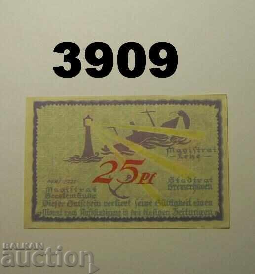Bremerhaven 25 pfennig 1921 Germania
