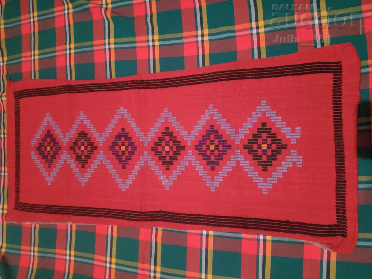 Μεγάλη χειροποίητη υφαντή και κεντημένη μαξιλαροθήκη από 0.01 σεντ