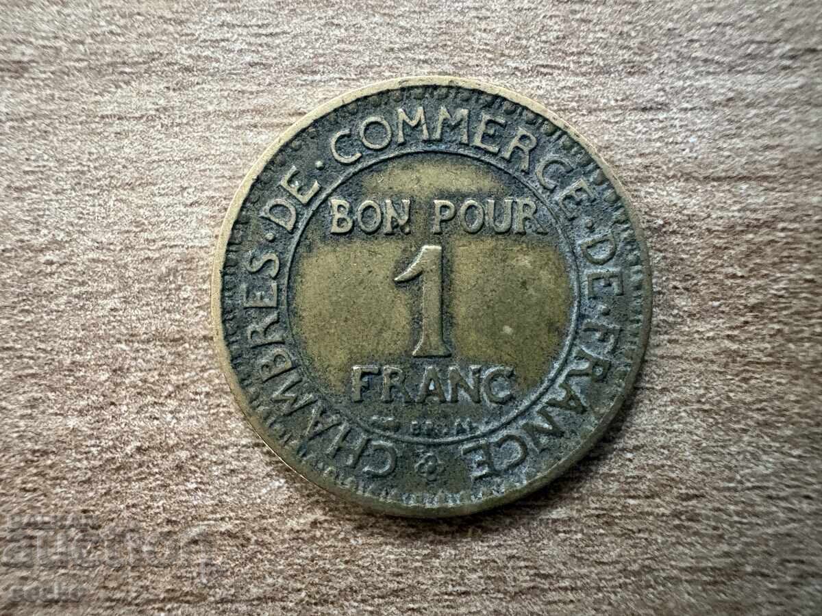Franța - 1 franc (1924) Franța - 1 franc (1924)