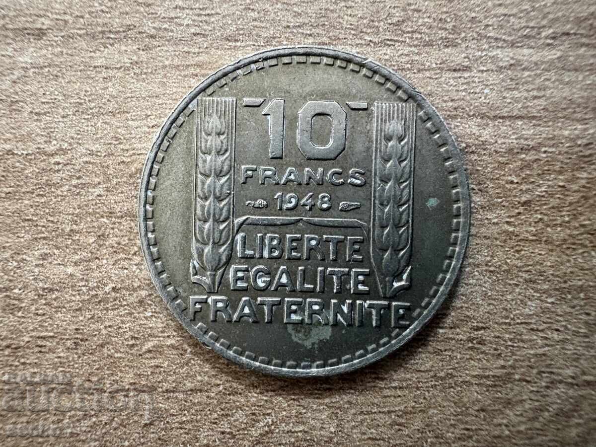 Franța - 10 franci (1948)