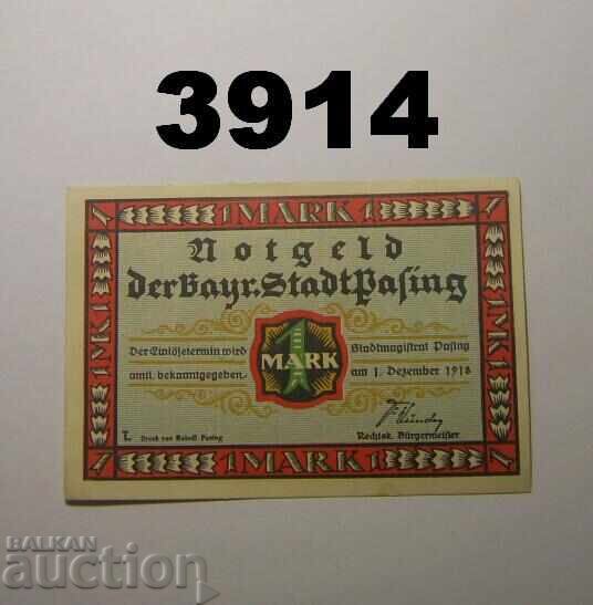 Pasing 1 marcă 1918 Germania