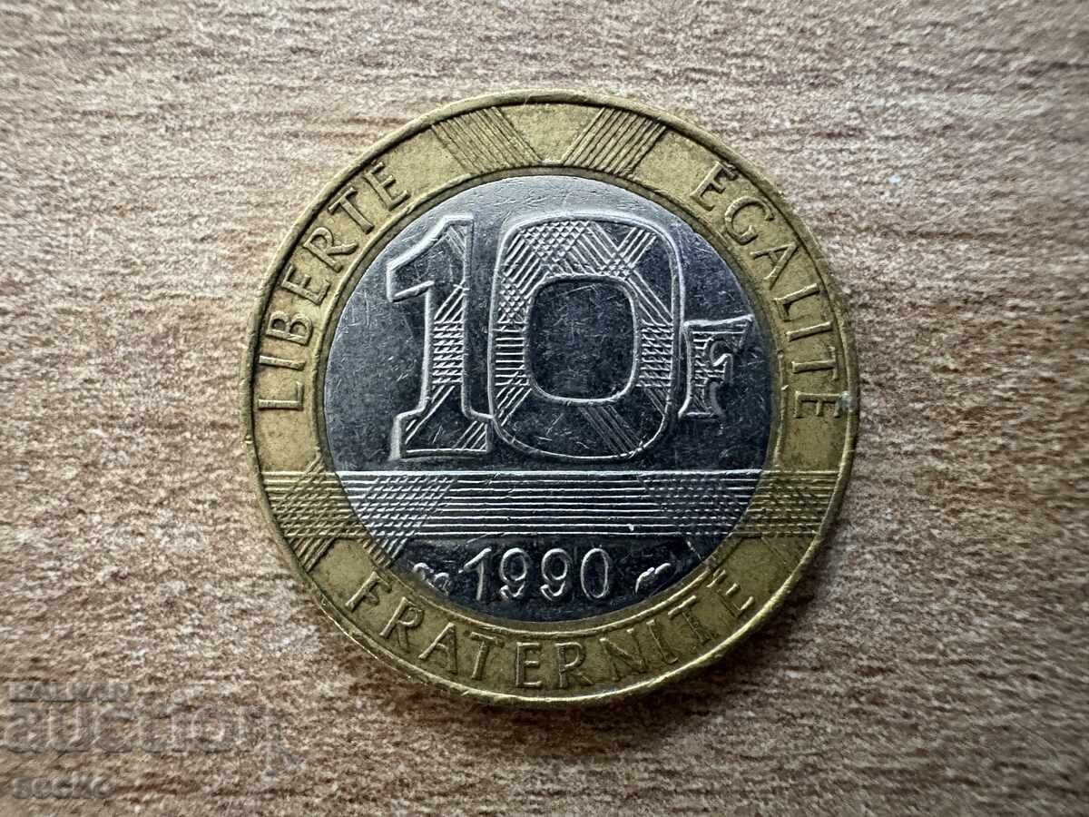 Franța - 10 franci (1990)