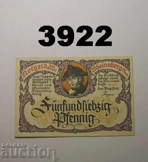 Rheinsberg 75 pfennig 1922 Γερμανία