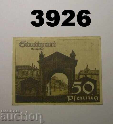 Stuttgart 50 pfennig 1921 Germany with price € 0.50 | 0.98 BGN