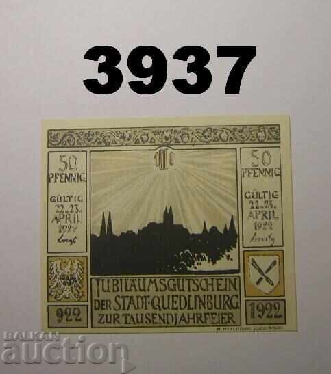 Quedlinburg 50 pfennig 1922 Германия