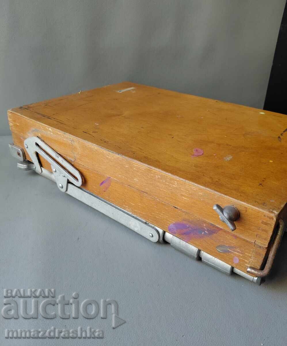 Licitație Șevalet portabil cu paletă pentru artiști