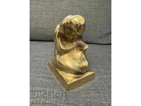 Velichko Minekov - "Maternitate" - plastică - bronz - semnată