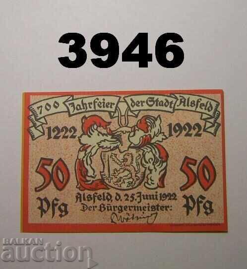Alsfeld 50 pfennig 1922 Germania