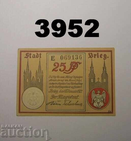 Brieg 25 pfennig 1921 Γερμανία