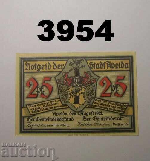 Apolda 25 pfennig 1921 Germany
