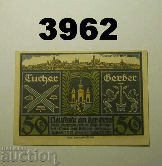 Neustadt a. d. Orla 50 pfennig 1921 Германия