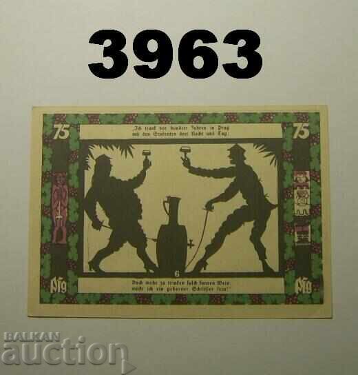 Grünberg 75 pfennig 1921 Γερμανία με τιμή € 0.80 | 1.56 BGN