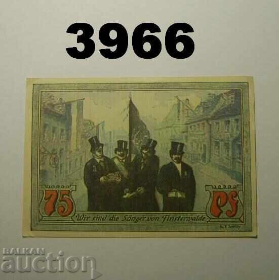 Finsterwalde 75 pfennig 1921 Germania