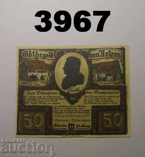 Artern 50 pfennig 1921 Germania
