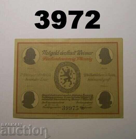 Weimar 25 pfennig 1921 Germania