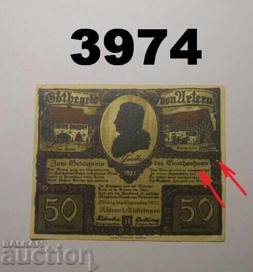 Artern 50 pfennig 1921 Γερμανία