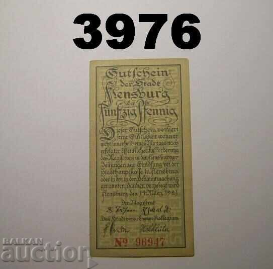 Flensburg 50 pfennig 1920 Германия с цена € 0.50 | 0.98 лв.