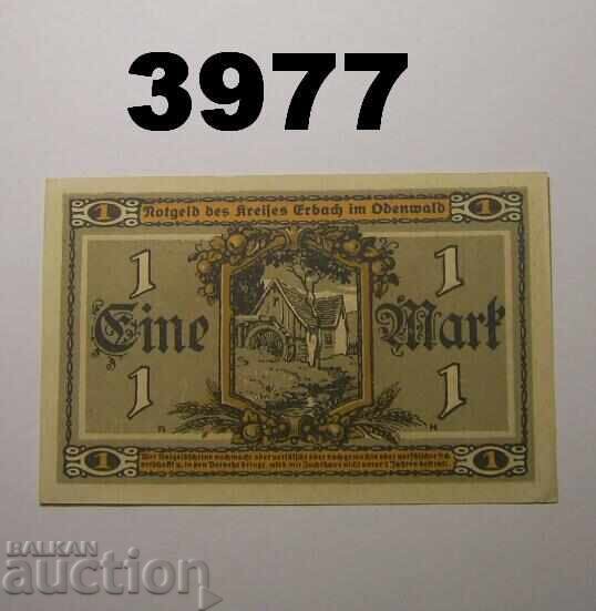 Erbach im Odenwald 1 μάρκο 1918 Γερμανία με τιμή € 1.00 | 1.96 BGN