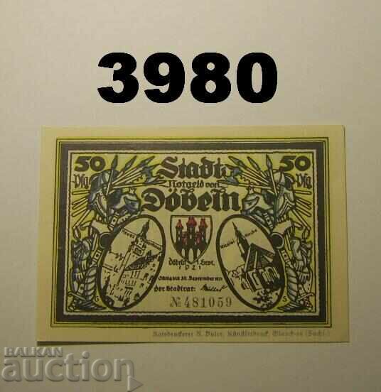 Döbeln 50 pfennig 1921 Германия