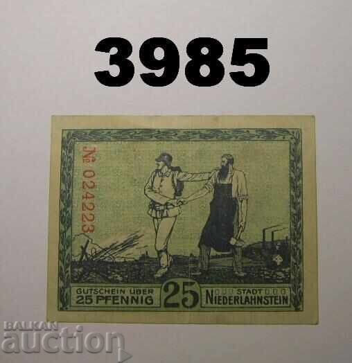 Niederlahnstein 25 pfennig 1917 Германия