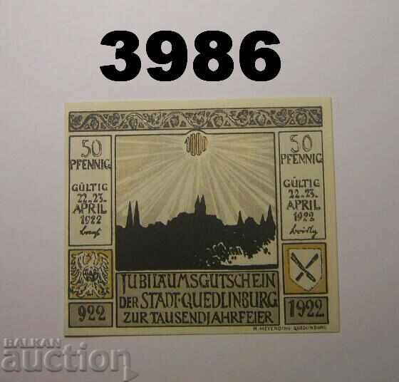 Quedlinburg 50 pfennig 1922 Germany