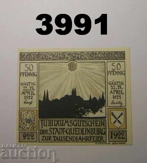 Quedlinburg 50 pfennig 1922 Германия