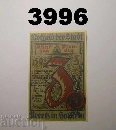 Preetz 50 pfennig 1921 Germania