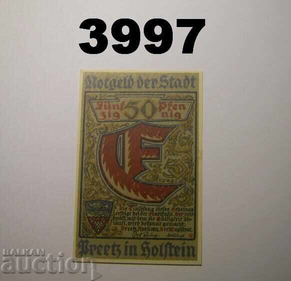 Preetz 50 pfennig 1921 Germania