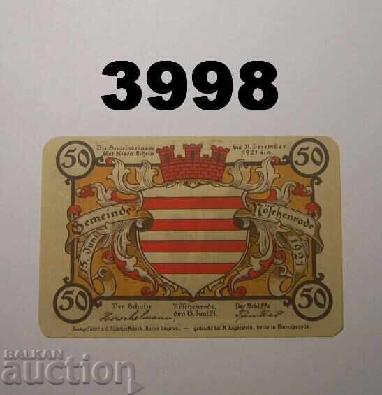Nöschenrode 50 pfennig 1921 Germania