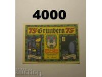 Grünberg 75 pfennig 1921 Γερμανία