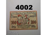 Alsfeld 100 pfennig 1922 Германия