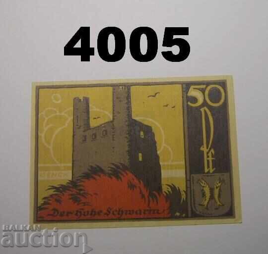 Saalfeld 50 pfennig 1921 Германия с цена € 1.40 | 2.74 лв.